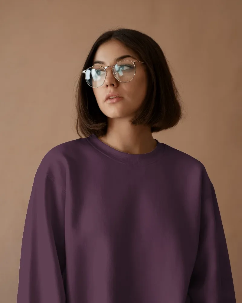 Round neck comfortable sweatshirt